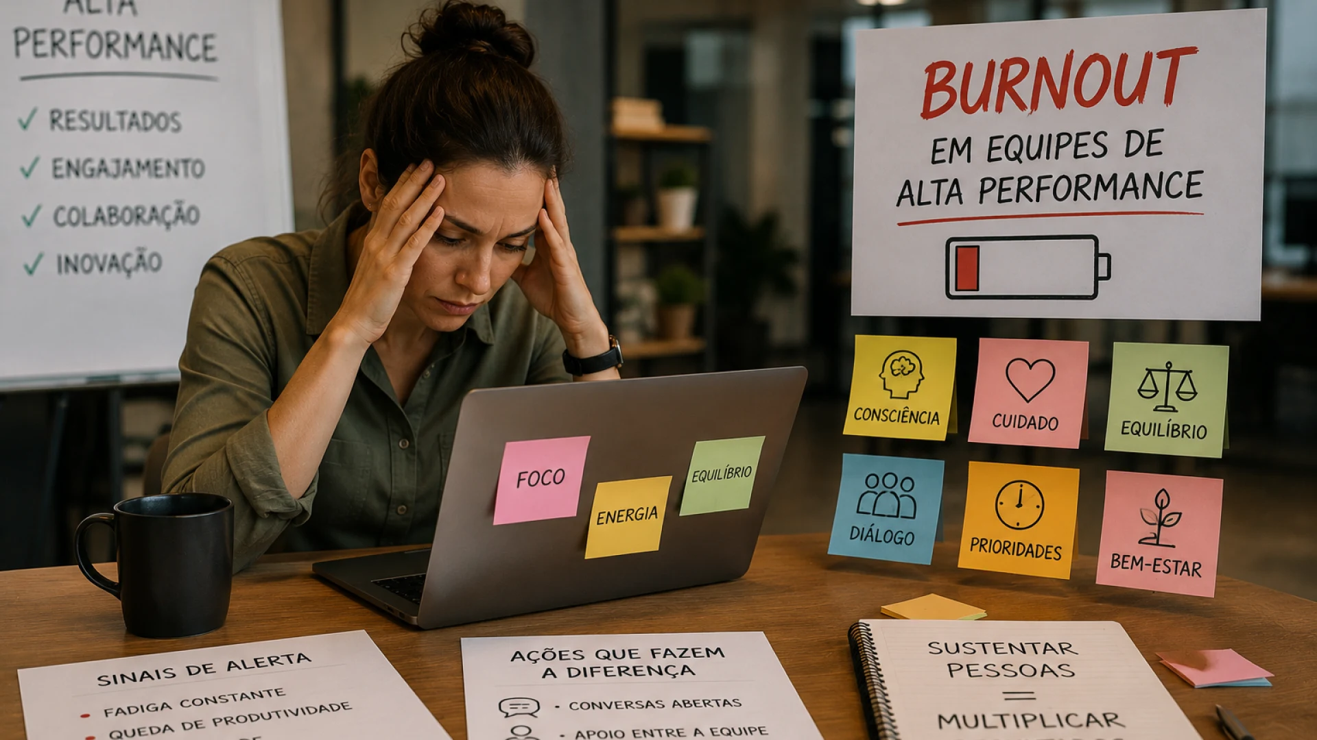 Burnout em equipes de alta performance: sinais que a liderança no Brasil não deve ignorar